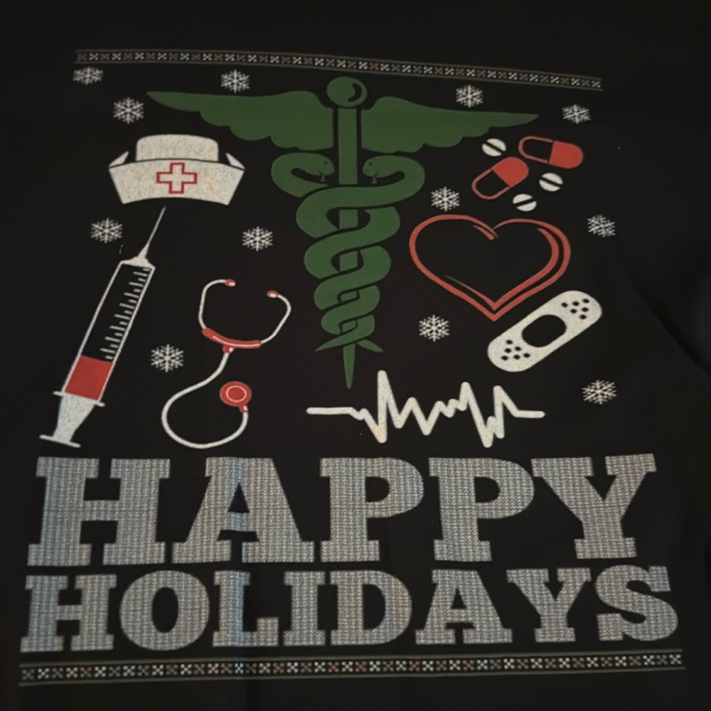 Holiday healthcare shirts